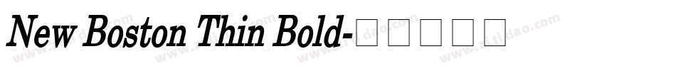 New Boston Thin Bold字体转换